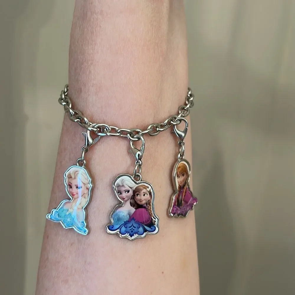 Disney Frozen Charm Bracelet with Toggle Clasp